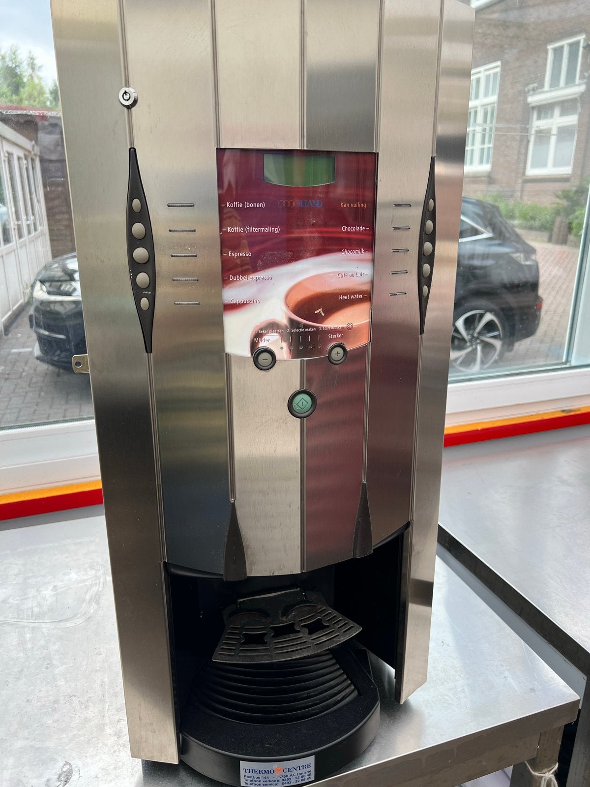 De Jong Duke Alpha 824-B CoEx Koffiemachine (Bean to Cup), Witgoed en Apparatuur, Koffiezetapparaten, Stoompijpje, Gebruikt, 10 kopjes of meer