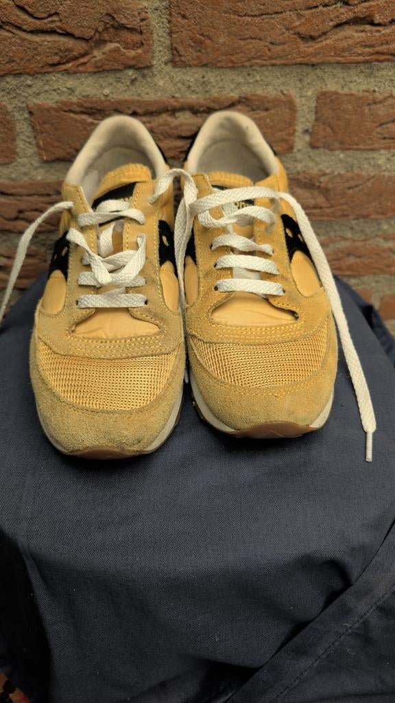 Saucony Jazz Original Vintage Mustard Black (Women', Ophalen of Verzenden, Gedragen, Zwart, Sneakers of Gympen