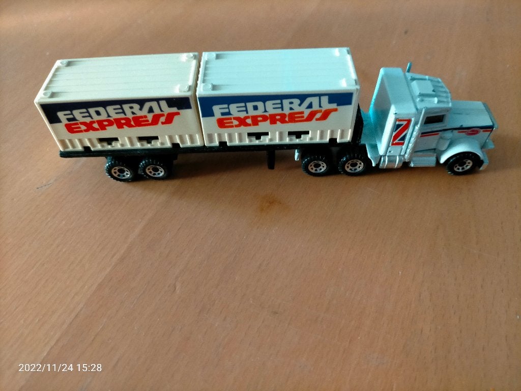 Matchbox mack fed express container, Hobby en Vrije tijd, Ophalen of Verzenden, Nieuw, Bus of Vrachtwagen, Corgi
