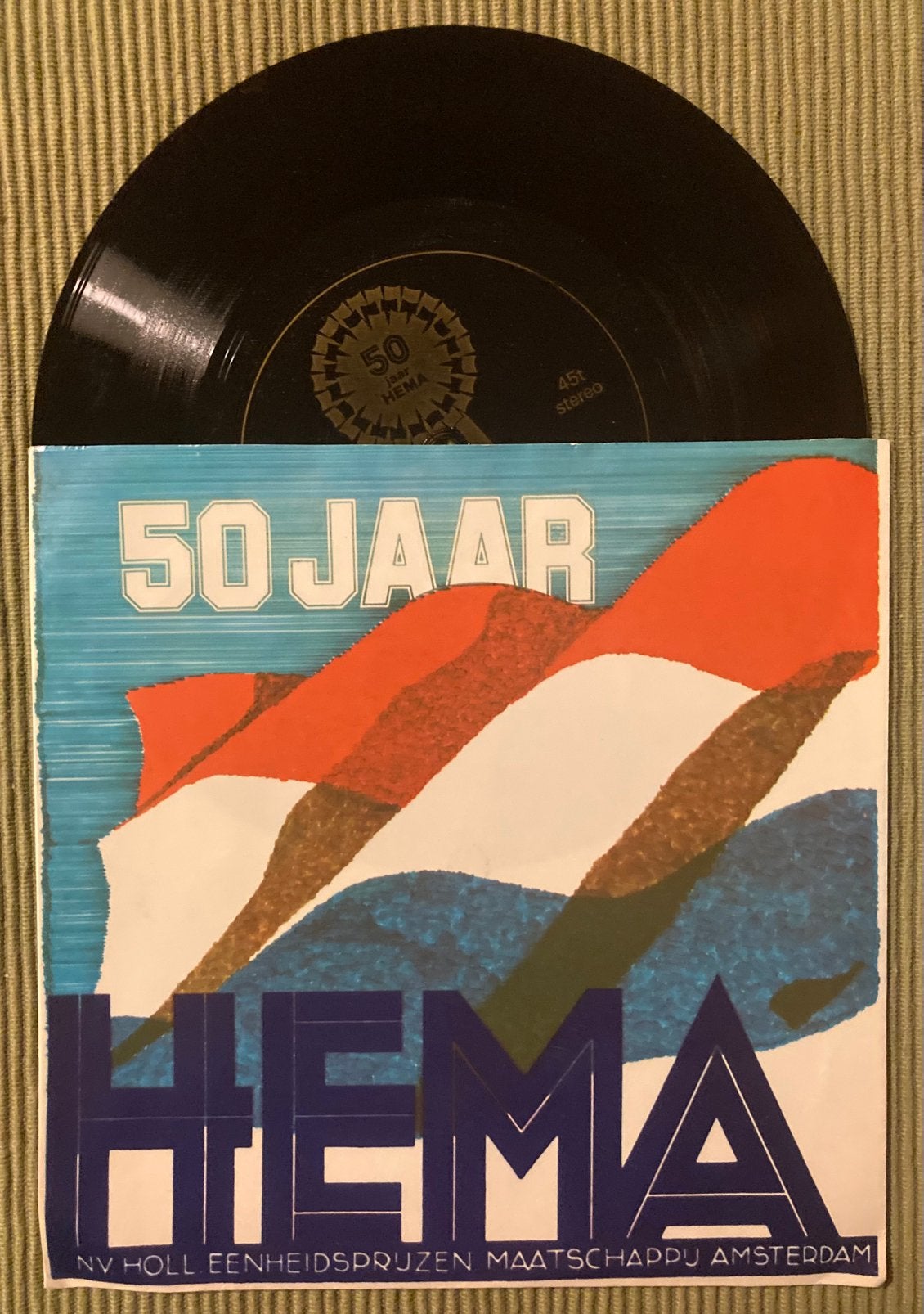 Vinyl single 50 jaar HEMA, Overige genres, 7 inch, Ophalen of Verzenden, Zo goed als nieuw