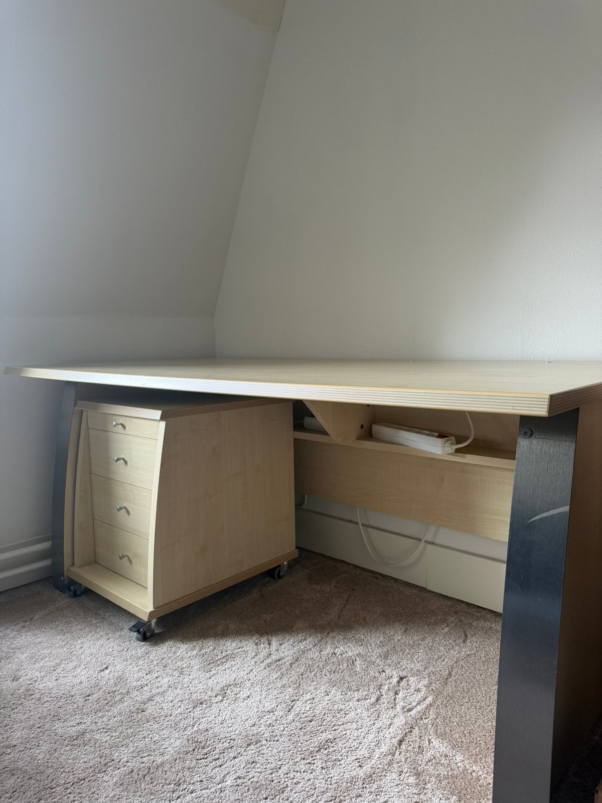 Bureau, ladekastje en boekenkast, Huis en Inrichting, Bureaus, Ophalen, Gebruikt, Overige typen