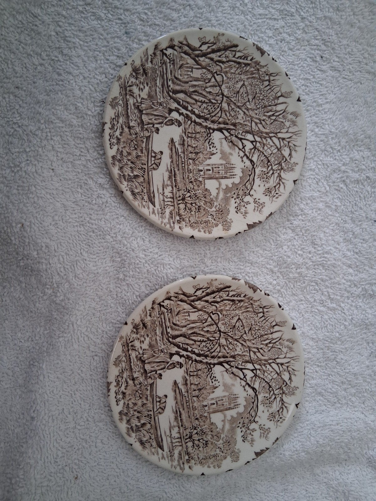 2 Staffordshire English Ironstone onderzetters, Antiek en Kunst, Ophalen of Verzenden