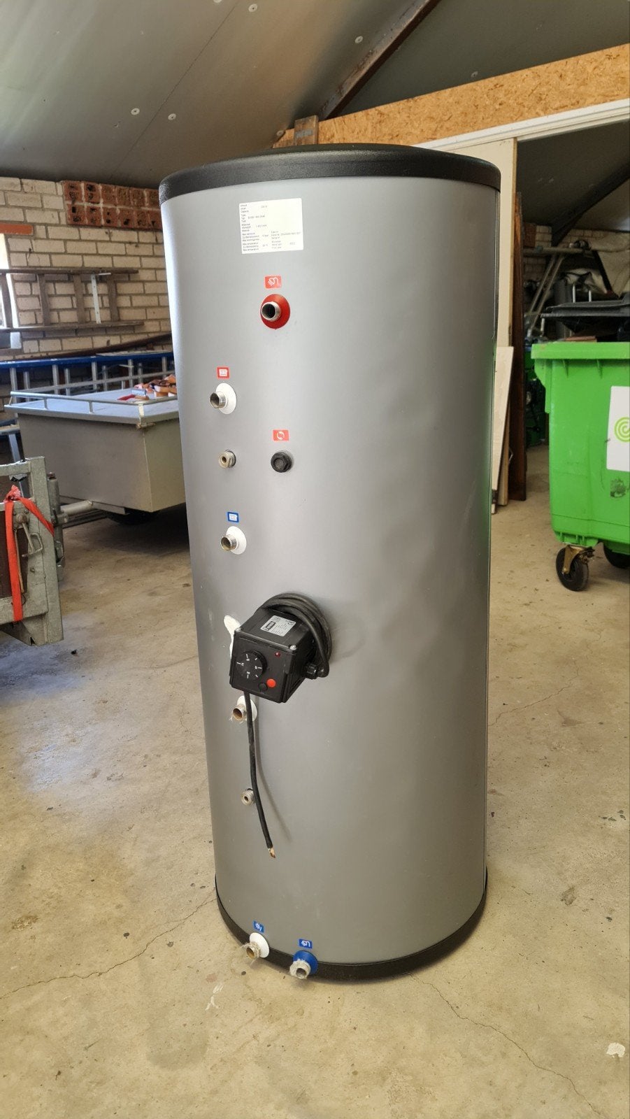 RVS Boiler / Buffervat 200L 2 Warmtewisselaars, Doe-het-zelf en Verbouw, 100 liter of meer, Ophalen, Boiler, 3 t/m 5 jaar oud