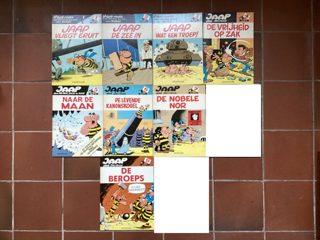8x Jaap (Deliège/Rosy) 1 t/m 7+9, Meerdere stripboeken, Ophalen of Verzenden, Zo goed als nieuw