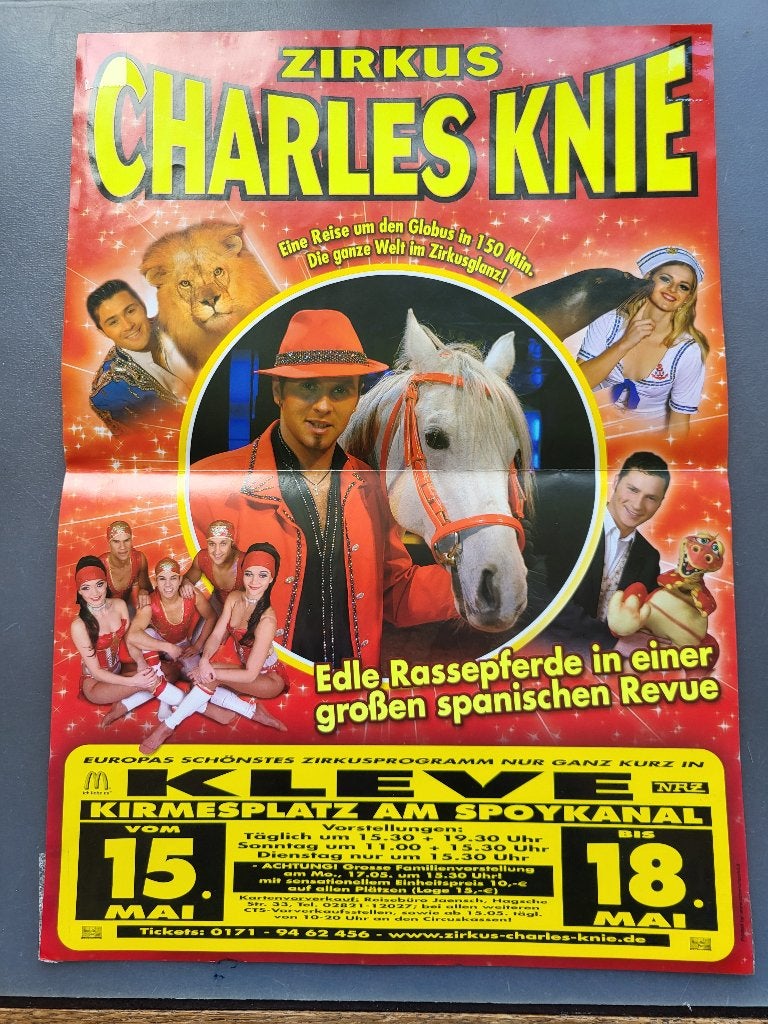 Circus Charles Knie/ 2 verschillende affiches seizoen 2010., Ophalen of Verzenden, Zo goed als nieuw