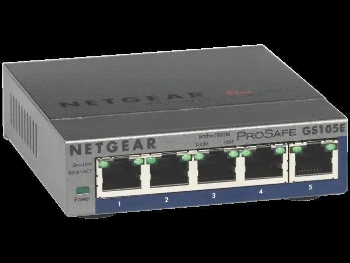 NETGEAR GS105E - Netwerk Switch, Computers en Software, Ophalen of Verzenden, Zo goed als nieuw