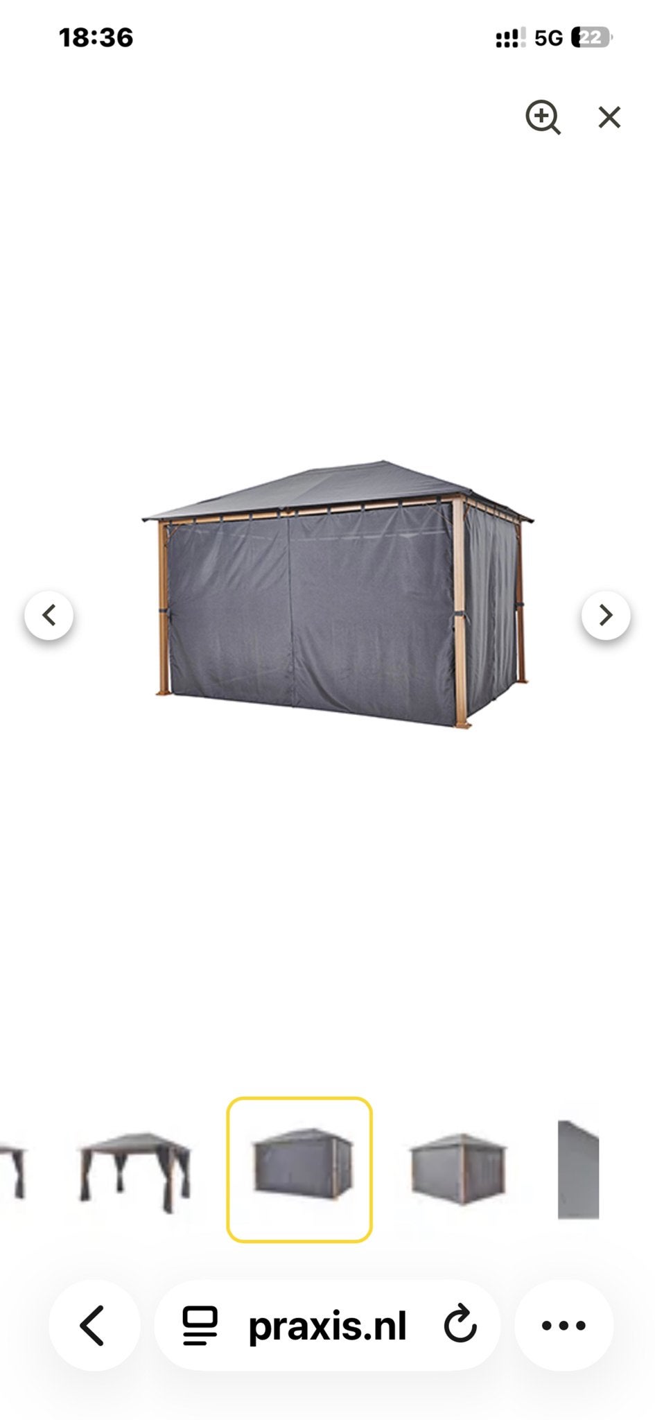 Gebruikte Olbia Partytent Praxis 3x4m - Perfect voor Feestje, Ophalen, Gebruikt, Partytent, Minder dan 4 meter