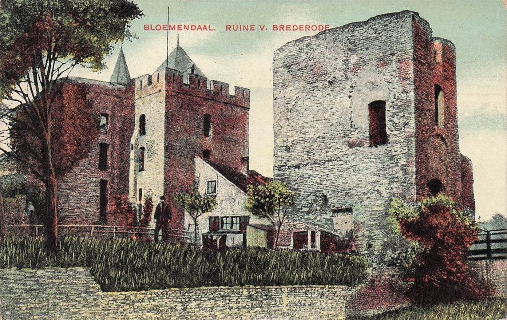 702-228-037 Bloemendaal Ruine V Brederode, Verzenden, Voor 1920, Noord-Holland