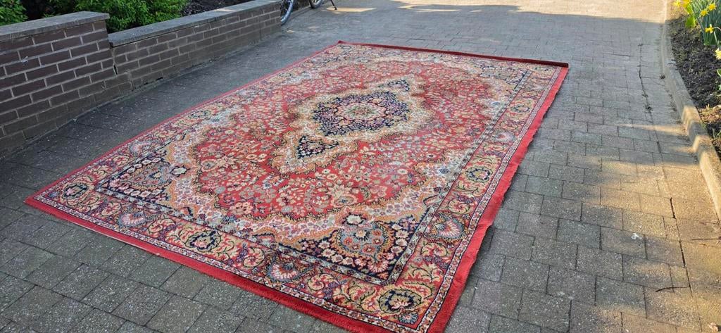 Prachtig groot vintage Perzisch wollen tapijt 300x200!, Perzisch, 200 cm of meer, Ophalen of Verzenden, Zo goed als nieuw