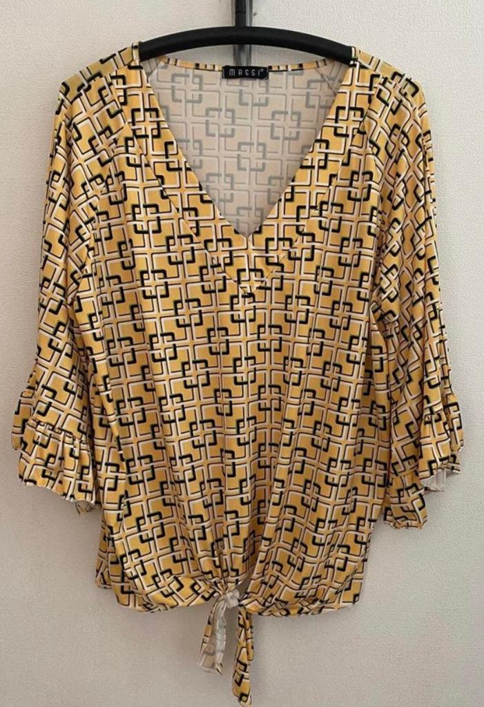 Zgan vrolijke top van MASSI..mt:xxl, Kleding | Dames, B, Geel, Maat 46/48 (XL) of groter, Ophalen of Verzenden