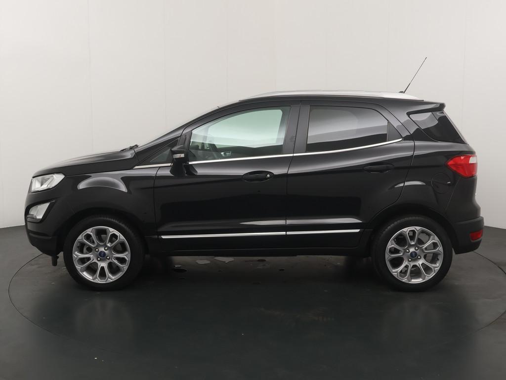 Ford EcoSport EcoBoost 125 pk Titanium | Winter Pack | Camer, Voorwielaandrijving, Gebruikt, Ecosport, Leder en Stof