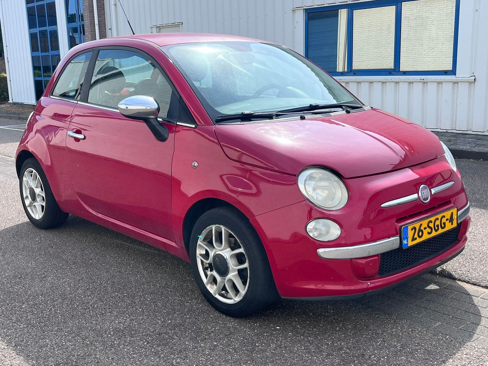 Fiat 500 1.2 2009 Rood | Radio | leuke auto voor weinig!, Auto's, Stof, 1242 cc, 4 cilinders, 840 kg