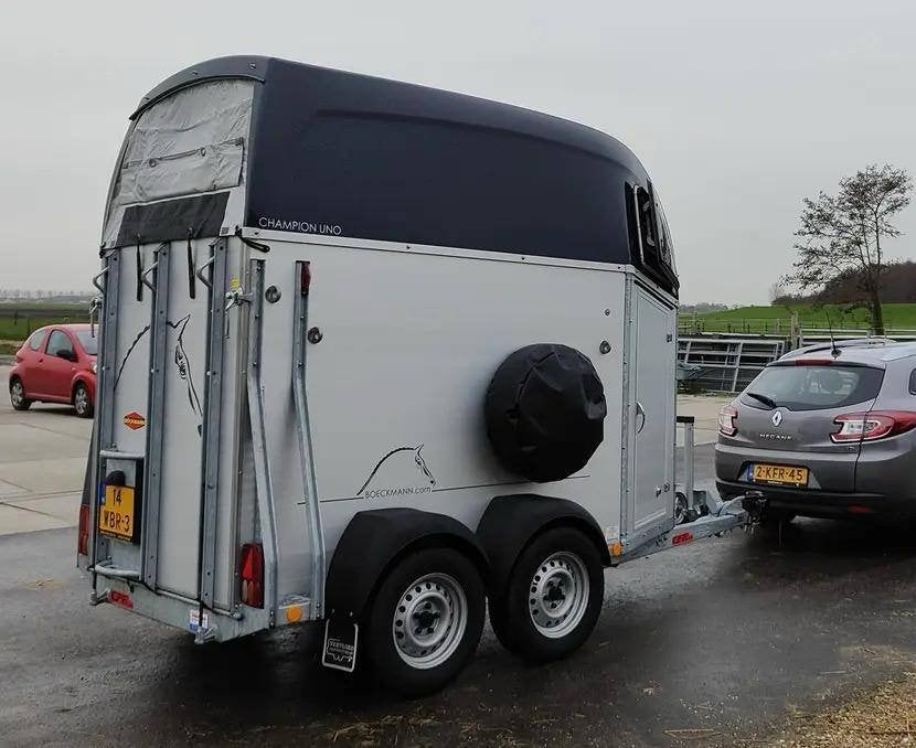 Te koop: 1.5 paards Bockmann champion Uno C, Ophalen, Zo goed als nieuw, Aluminium, 1½-paards trailer