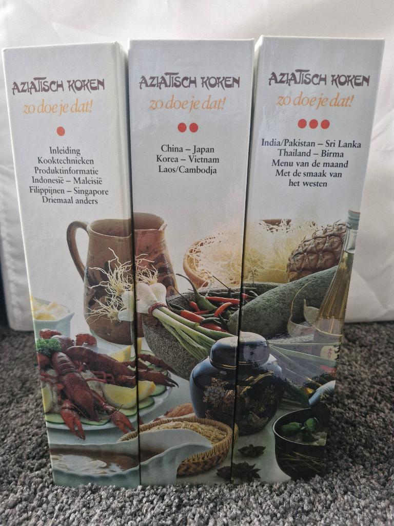 Aziatisch Koken 3-delig, Azië en Oosters, Tapas, Hapjes en Dim Sum, Gezond koken, Ophalen