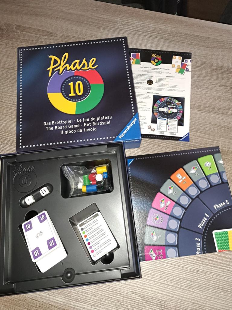 Phase 10 het bordspel, Hobby en Vrije tijd, Gezelschapsspellen | Bordspellen, Ophalen of Verzenden