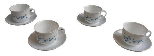Arcopal Veronica 4-delige set kop en schotel H6x8cm, Coolsingel 104, 3011 AG Rotterdam, Netherlands, Overige merken, Verzenden