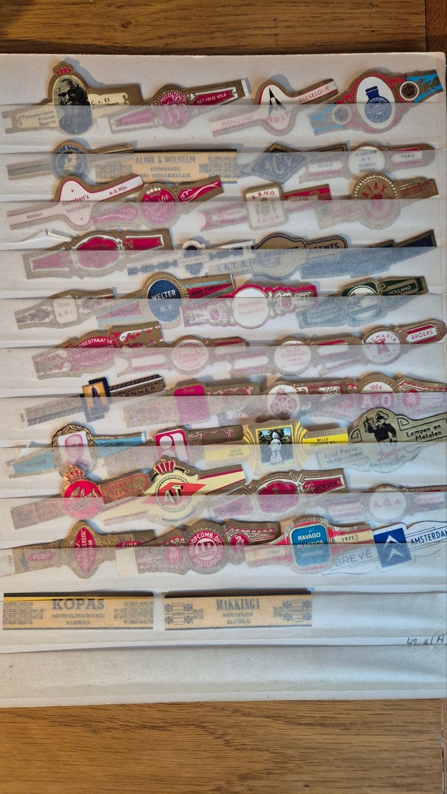 Sigarenbanden, Ophalen, Sigarenbandjes