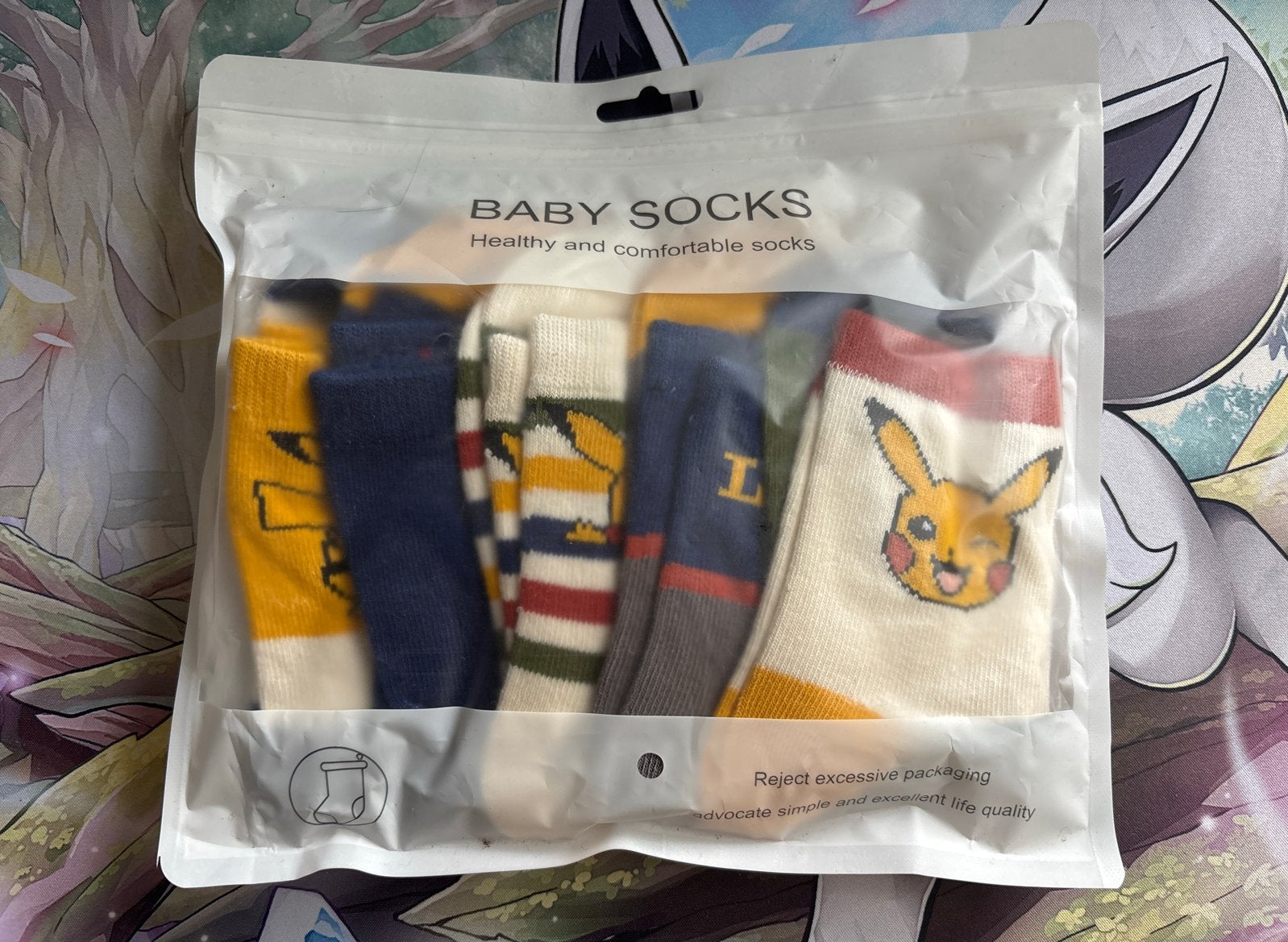 Leuke sokken met Pikachu-opdruk, set 5 paar maat 24-26, Ophalen of Verzenden, Nieuw, Overige typen