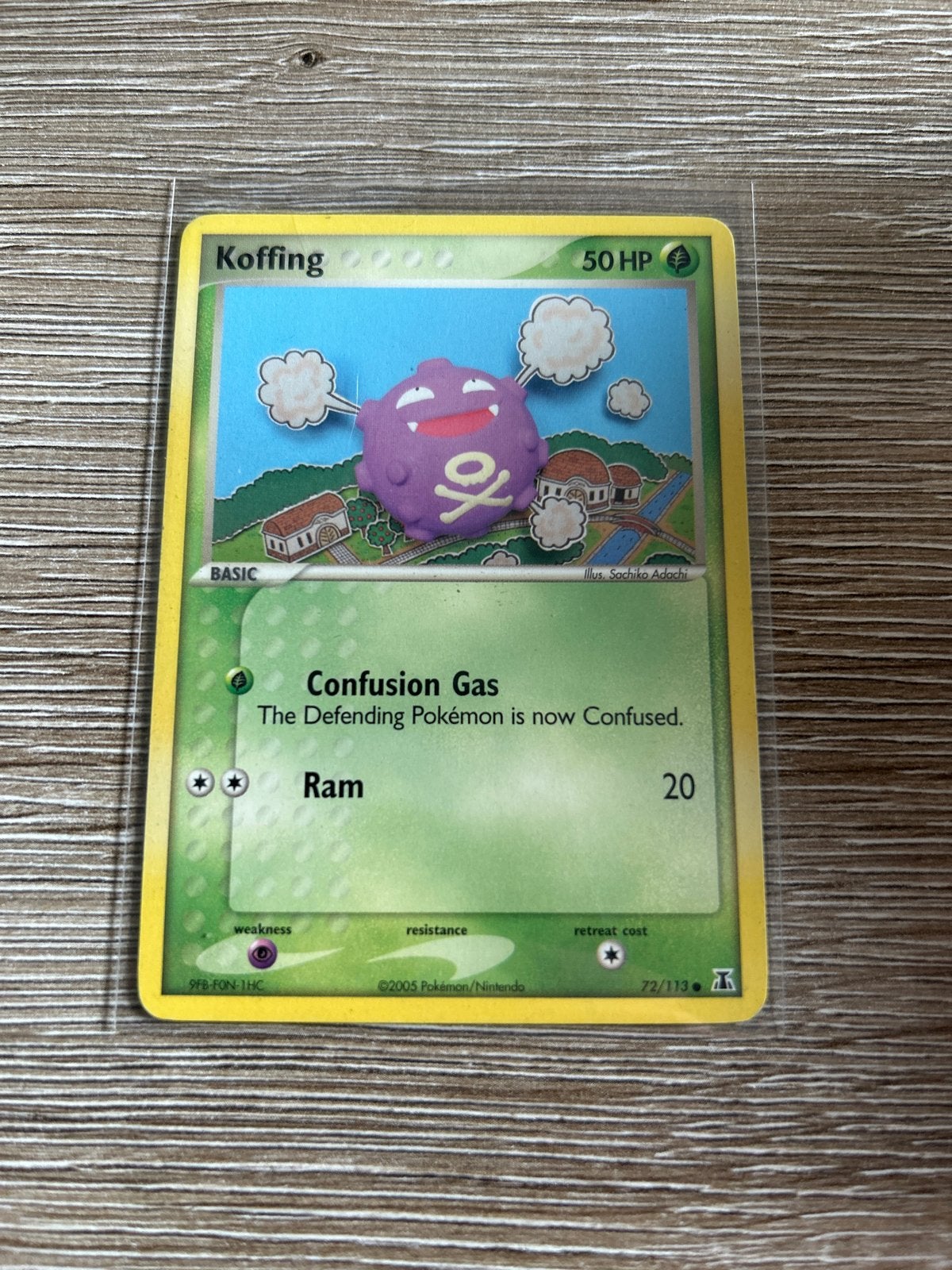 Koffing Pokémon Kaart 72/113 EX Delta Species, Ophalen, Gebruikt, Losse kaart
