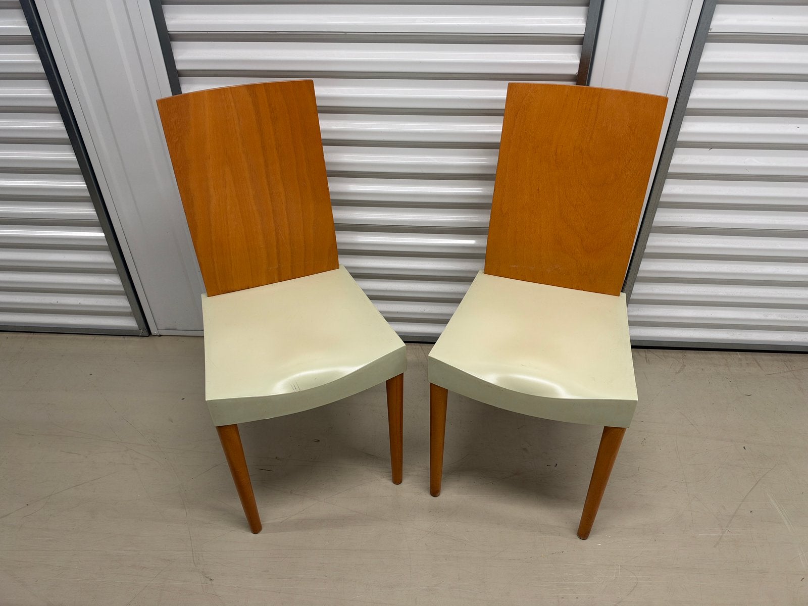 2x Kartell Miss trip stoelen, Huis en Inrichting, Ophalen, Zo goed als nieuw, Wit, Twee