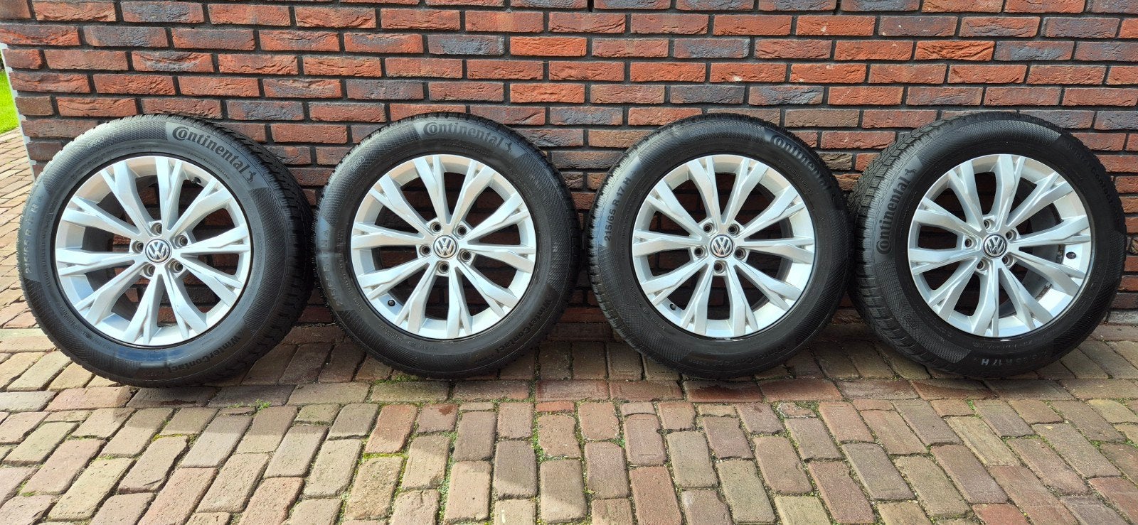 VW Tiguan 5NA Montana 17 inch winterset 5x112, Ophalen, Banden en Velgen, 17 inch, Winterbanden