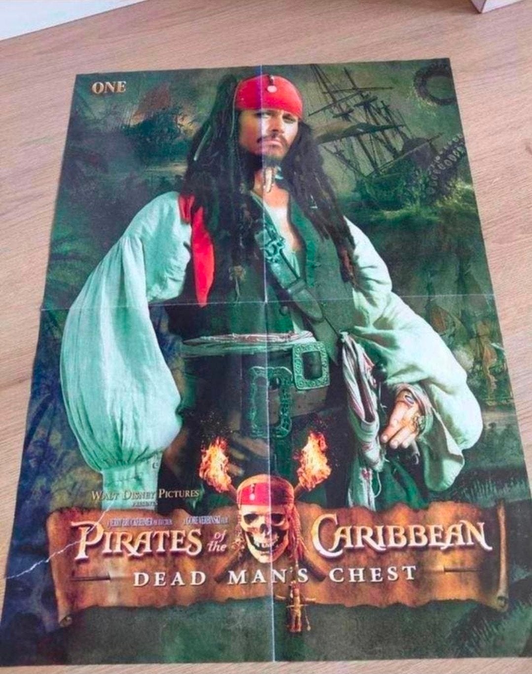 Pirates of the Caribbean poster Jack sparrow, Will Turner, Ophalen of Verzenden, A1 t/m A3, Film en Tv, Rechthoekig Staand
