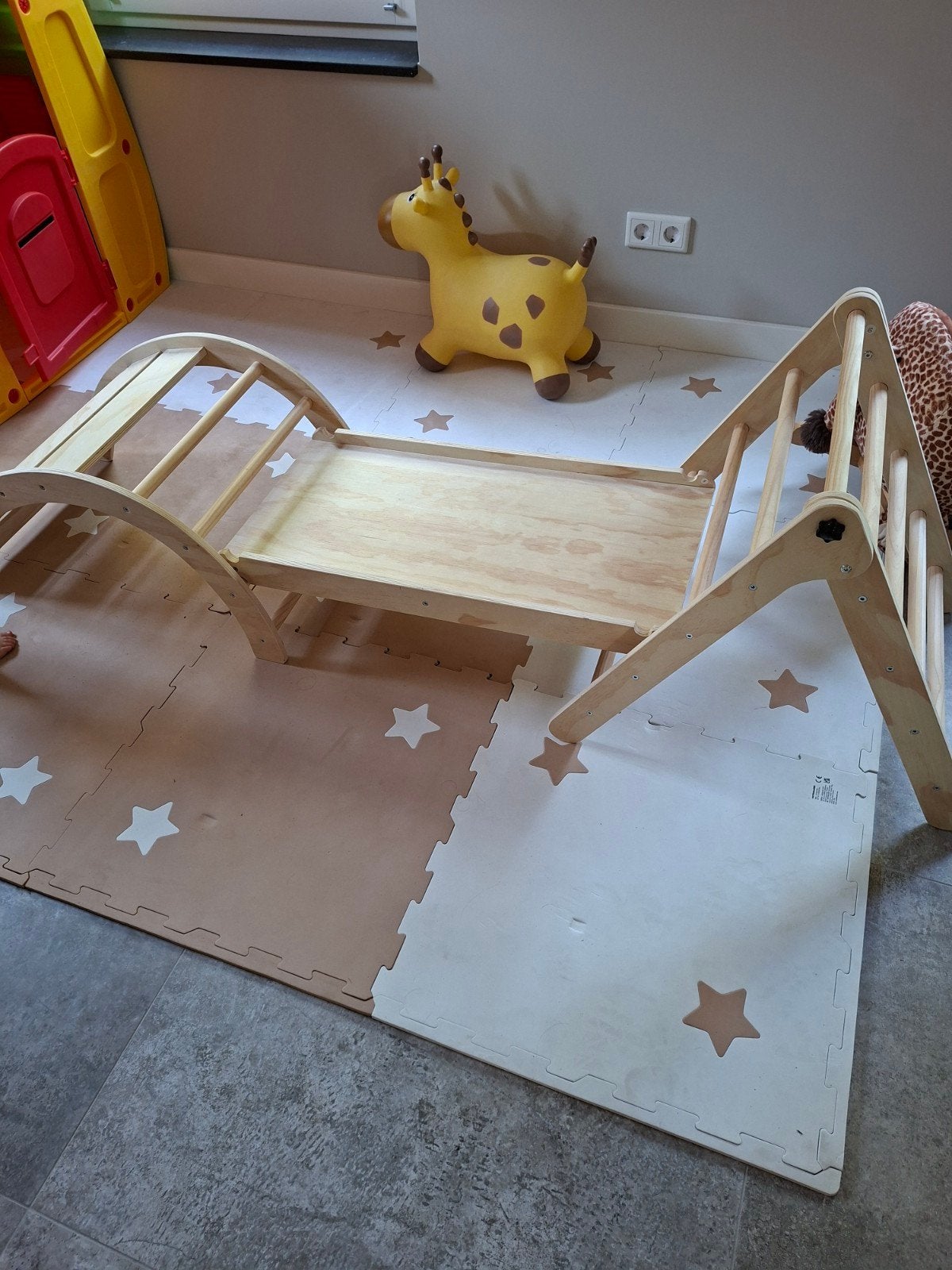 Klimrekset voor kinderen - Klimtoestel met glijbaan, Kinderen en Baby's, Ophalen, Zo goed als nieuw, Klimwand