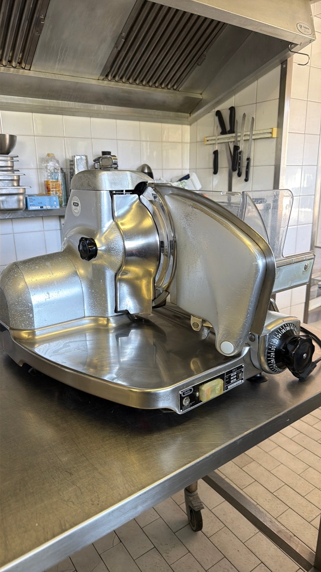 Berkel snijmachine, Ophalen, Gebruikt