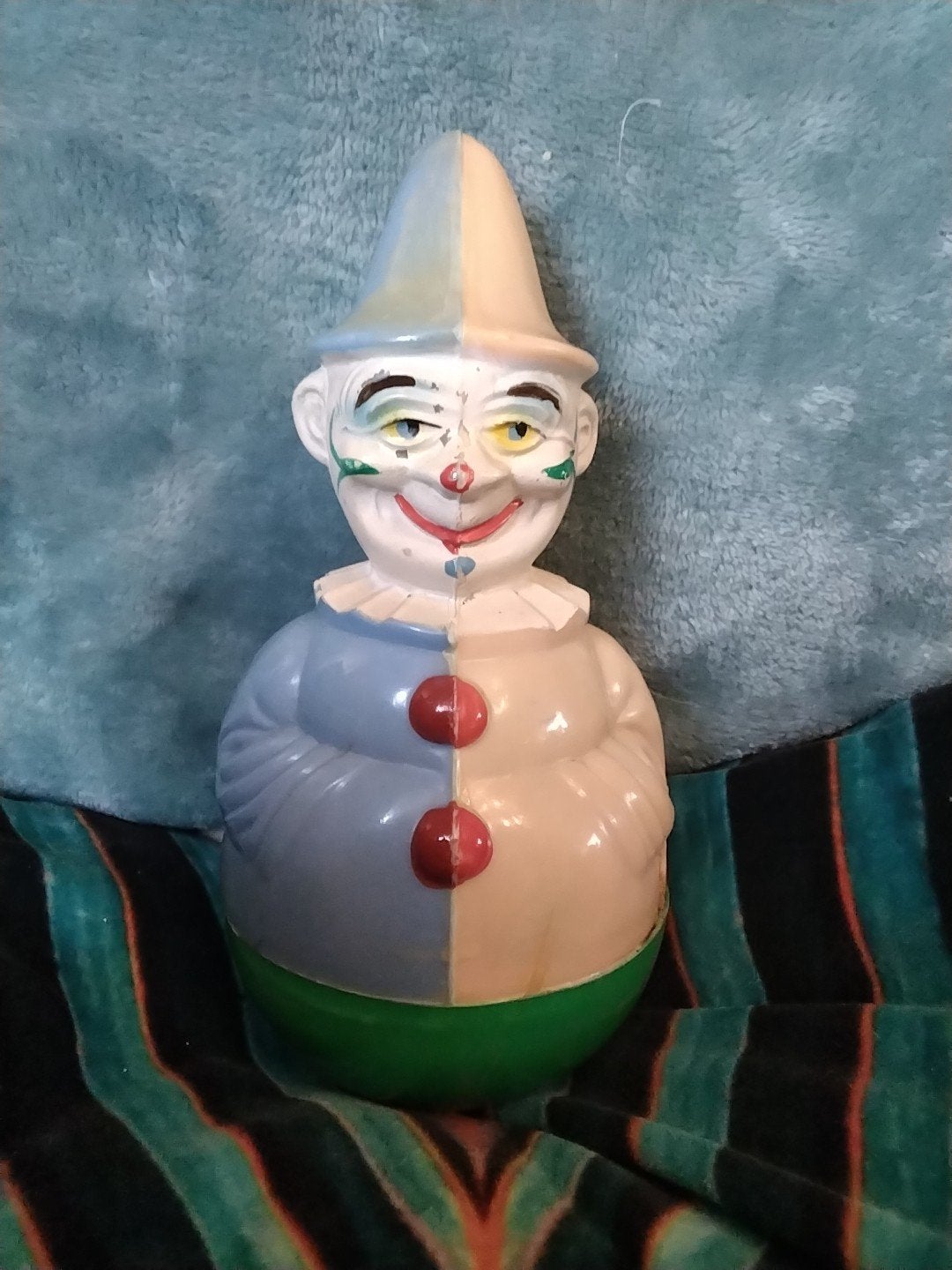 Vintage Roly Poly Duikelaar Clown, Ophalen of Verzenden