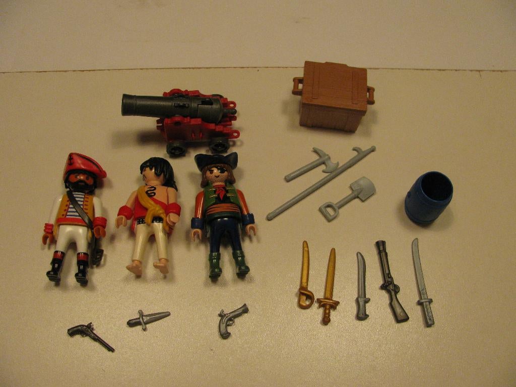 Playmobil 5136 Trio piraten, Ophalen of Verzenden, Zo goed als nieuw, Complete set