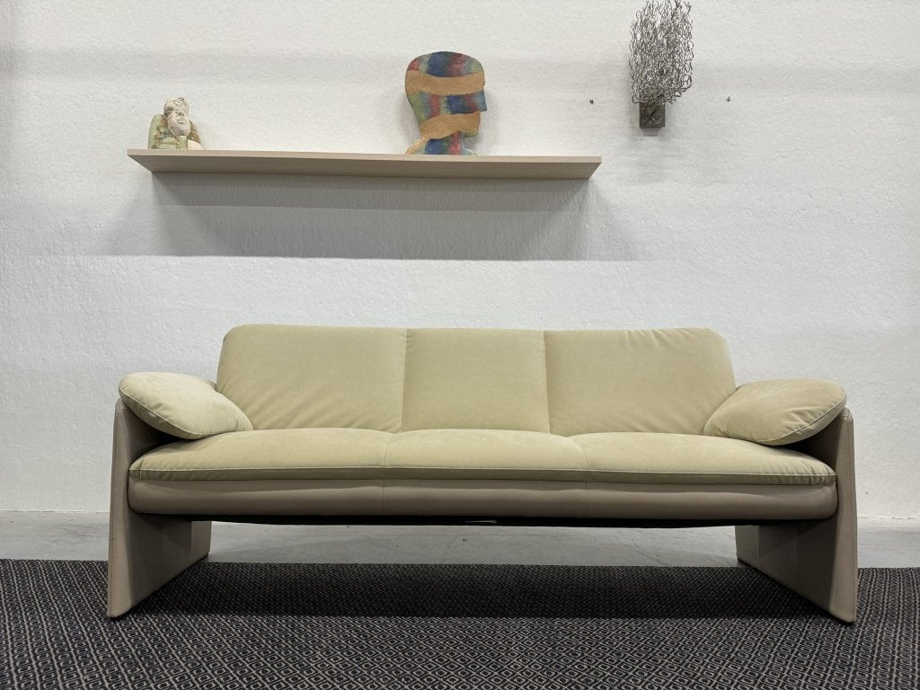 Nieuw Leolux Evidence Catalpa 3 Zits Bank Creme Design 211, Leolux, Info@leolux.nl, 75 tot 100 cm, Ophalen of Verzenden
