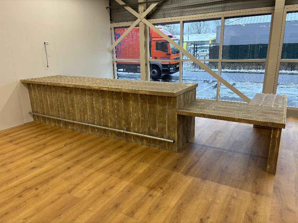 Unieke kwaliteit receptiebalie van steigerhout maatwerk, Ophalen, Nieuw