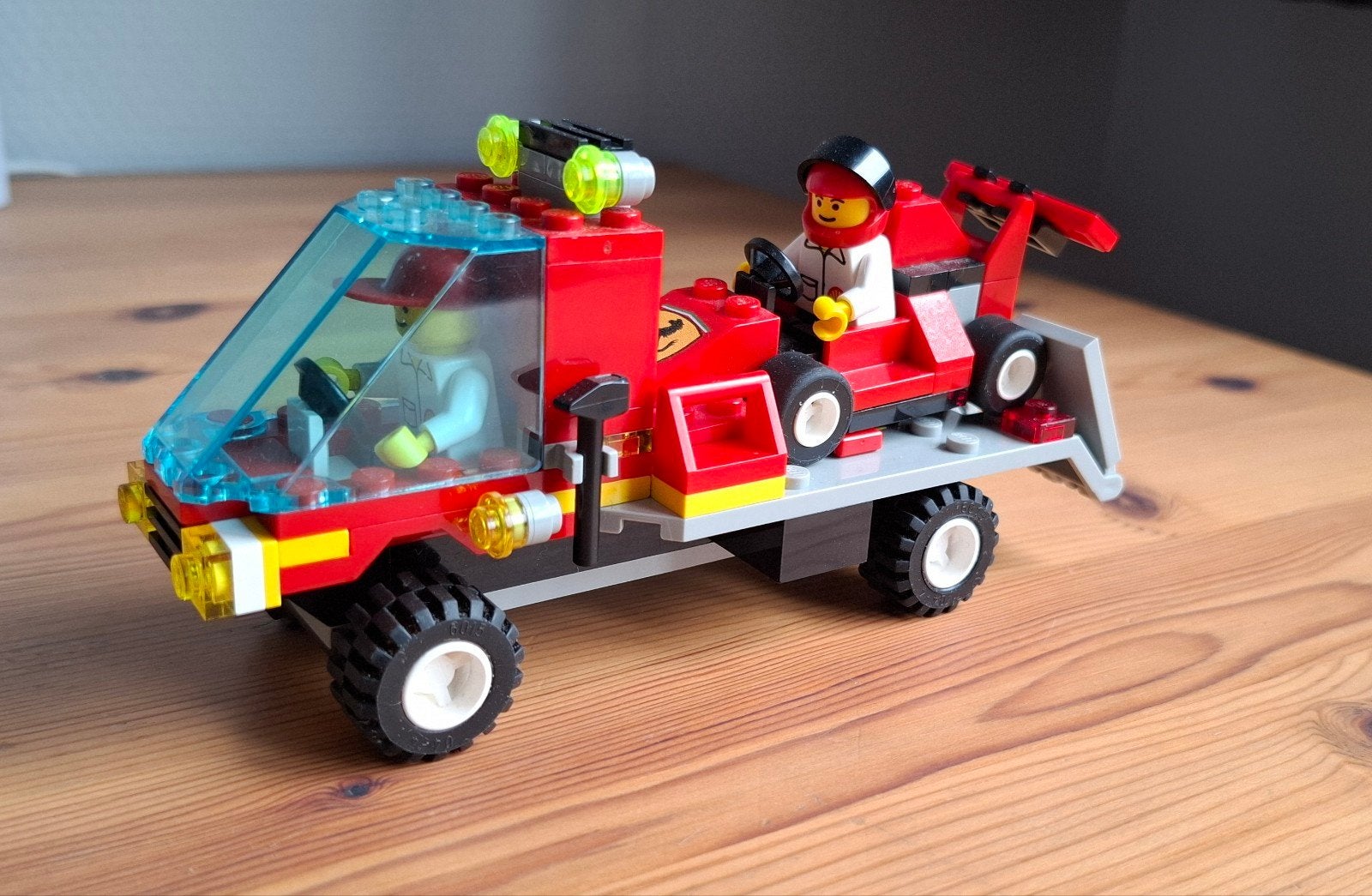 Lego System 1253 Formule 1 racewagen en transportvoertuig, Ophalen, Gebruikt, Lego, Racers