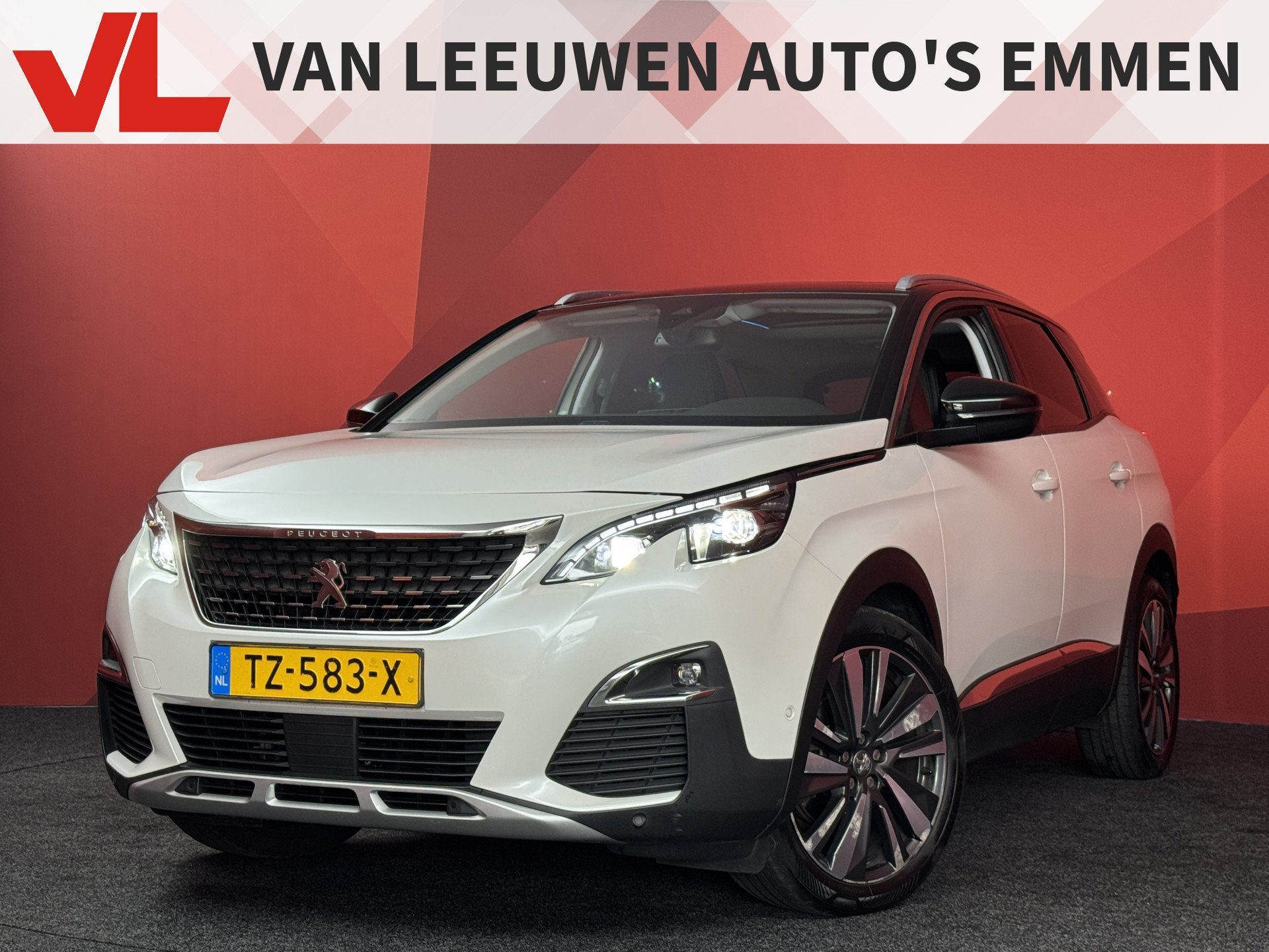 Peugeot 3008 1.2 PureTech Allure | Pano | Memory | Stoelverw, Auto's, Gebruikt, 1199 cc, Leder en Stof, Wit
