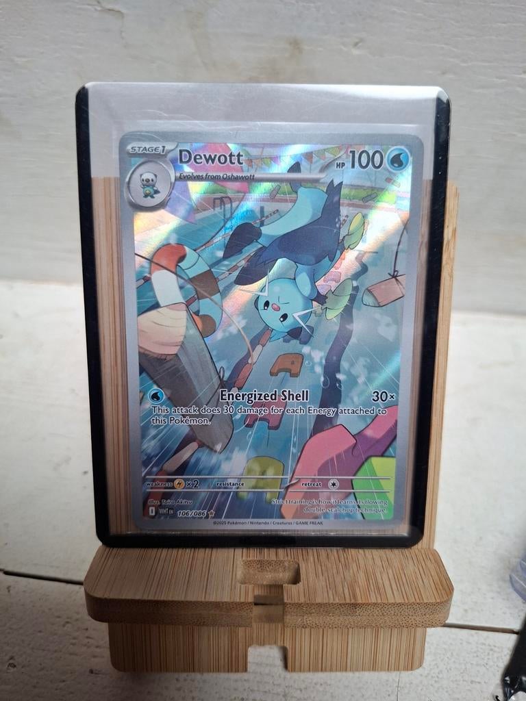 Dewott 106/086 - Pokémon Kaart, Ophalen of Verzenden, Zo goed als nieuw, Losse kaart, Foil