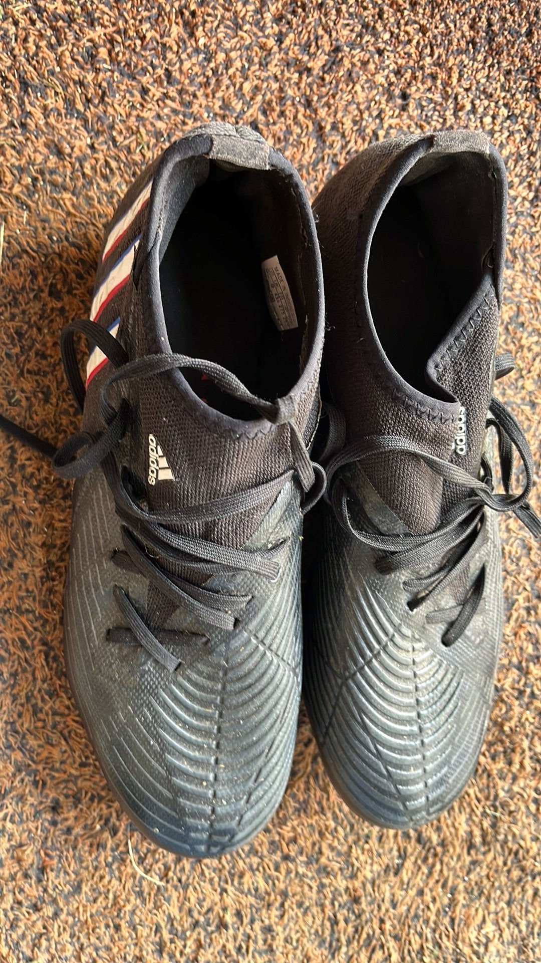 Adidas predator voetbalschoenen mt 43,5, Ophalen, Gedragen, Sportschoenen, Zwart