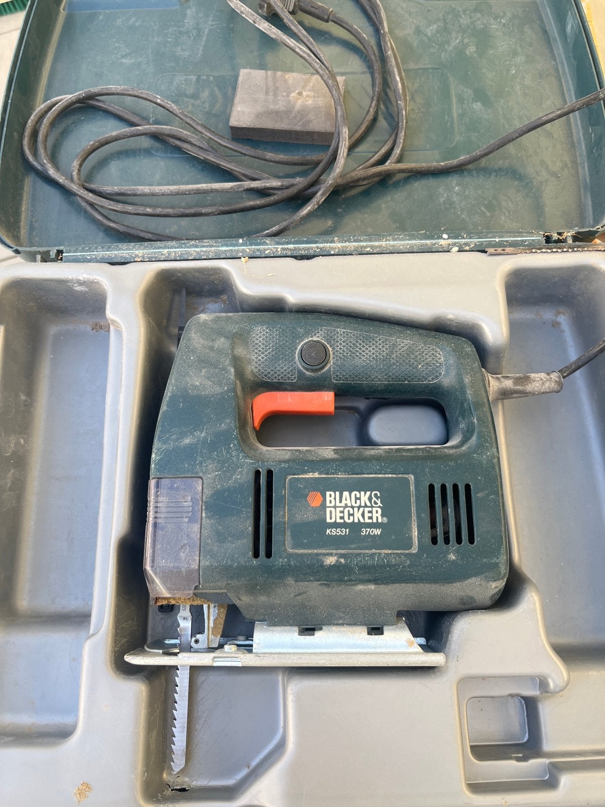 Black & Decker Decoupeerzaag KS531 370W, Doe-het-zelf en Verbouw, Gereedschap | Zaagmachines, Ophalen, Minder dan 30 mm, Gebruikt