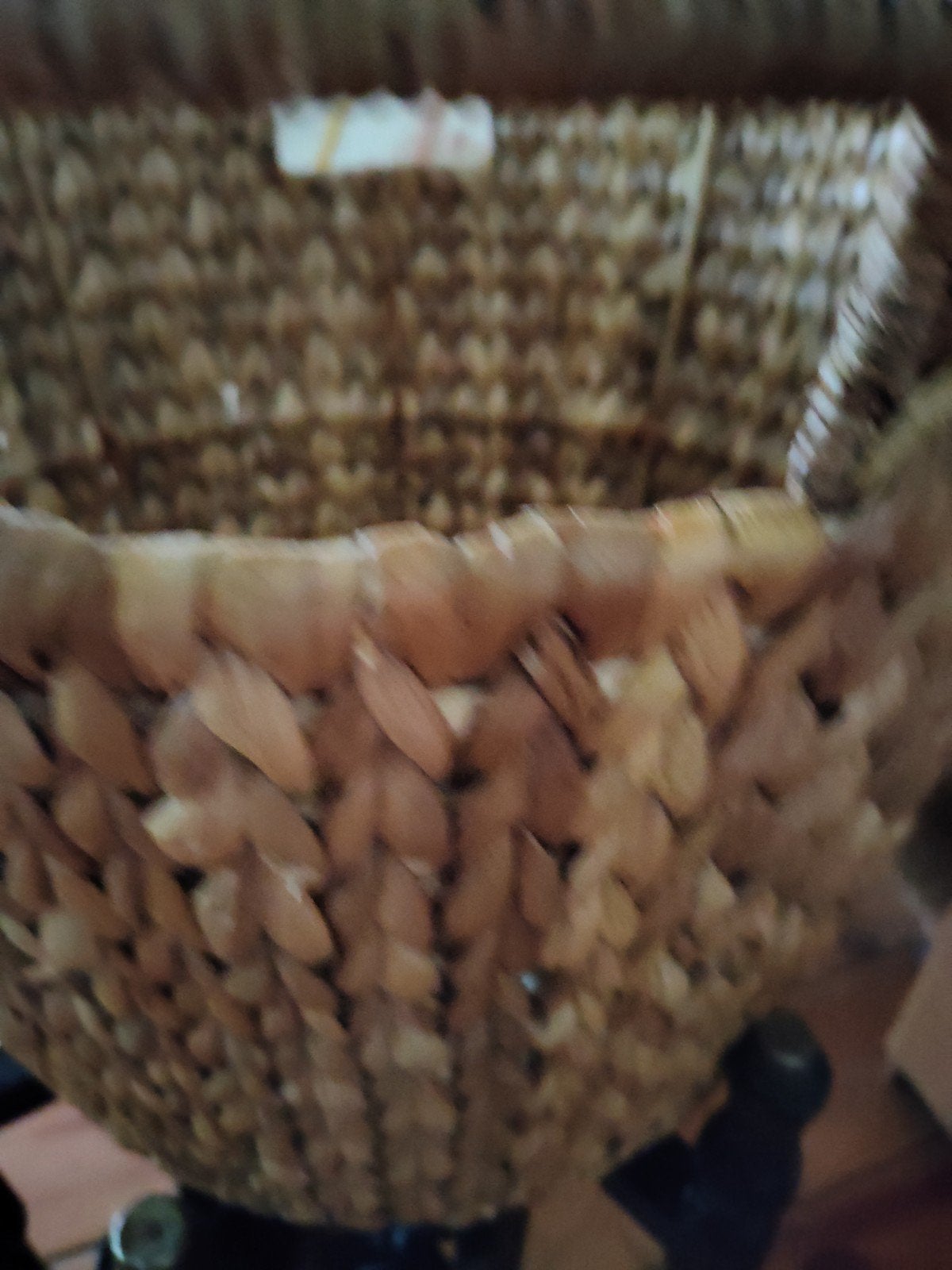 Handgemaakte bananenblad mand, Ophalen of Verzenden, Rond, Riet