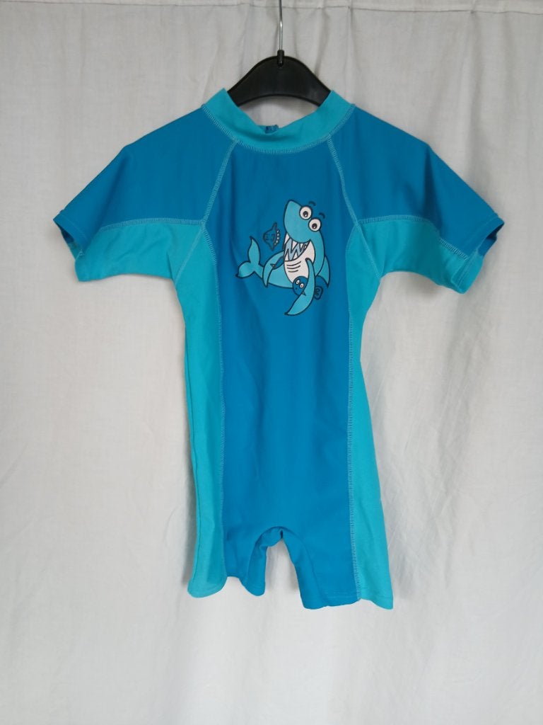 Leuk blauw zwempak mt 116 merk Solait, ., Sport- of Zwemkleding, Ophalen of Verzenden, Zo goed als nieuw
