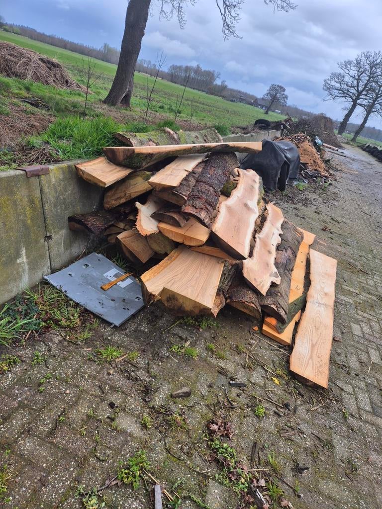 Brandhout, Ophalen, 25 tot 50 mm, Eiken, Plank