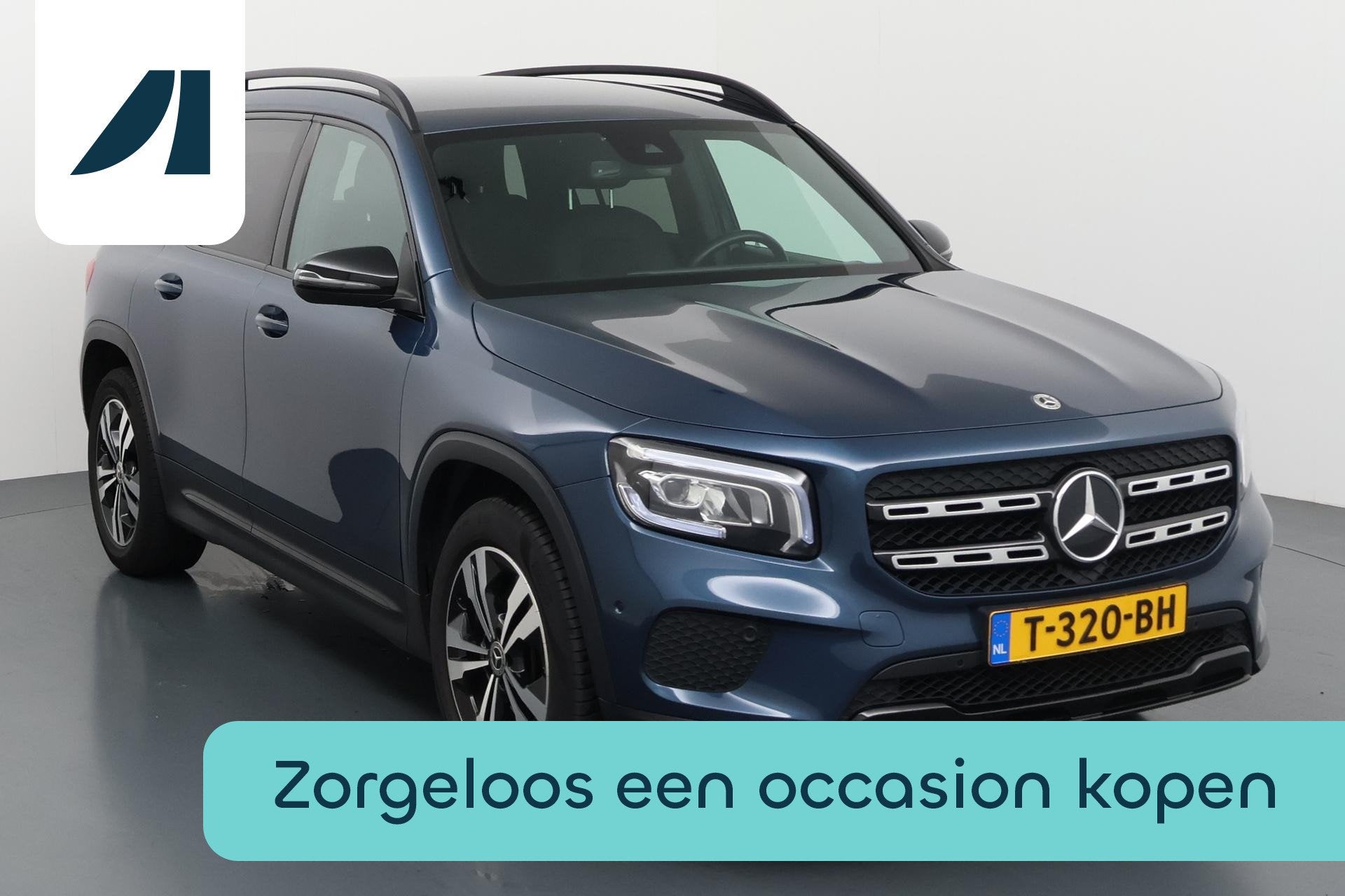 Mercedes-Benz GLB 200 Luxury Line Ruime familie-SUV met trek, Auto's, Euro 6, 4 cilinders, Blauw, Leder en Stof