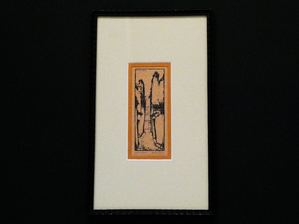 Originele houtsnede Anton Pieck Het Hemdsmouwken Lier België, Antiek en Kunst, Kunst | Etsen en Gravures, Ingelijst, Stadsgezicht