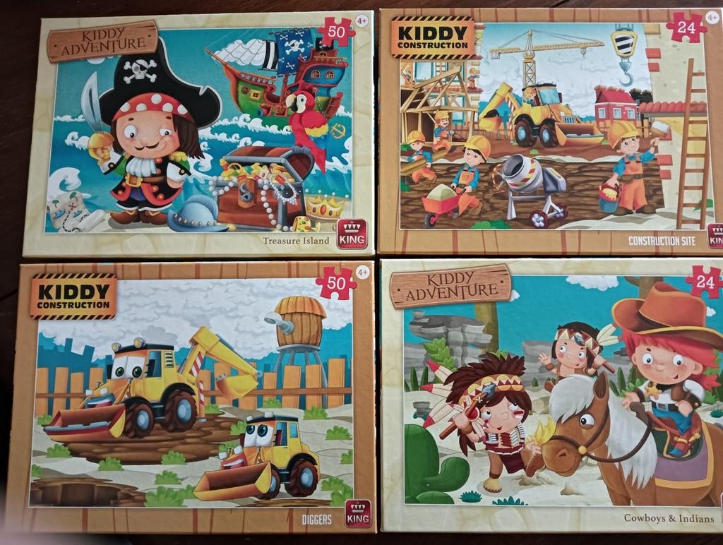 Kinder puzzels, Ophalen, 10 tot 50 stukjes, Zo goed als nieuw