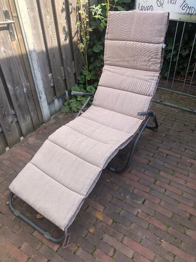 Ligstoel voor de tuin, Ophalen, Gebruikt, Hout, Inklapbaar