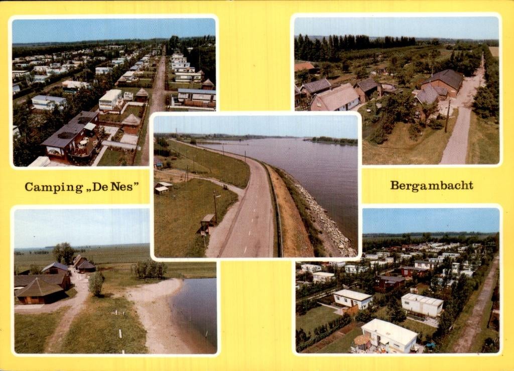 Bergambacht - Camping De Nes - Lekdijk West 105, Ophalen of Verzenden, 1960 tot 1980, Ongelopen, Zuid-Holland