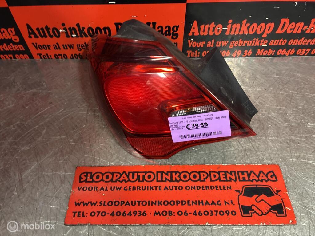 Opel Corsa E ('15-'19) Achterlicht Links | 39012621 |, Gebruikt, Opel, Ophalen of Verzenden, Opel
