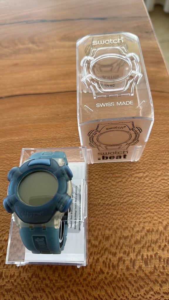 Swatch beat, Ophalen of Verzenden, Zo goed als nieuw, Blauw, Android