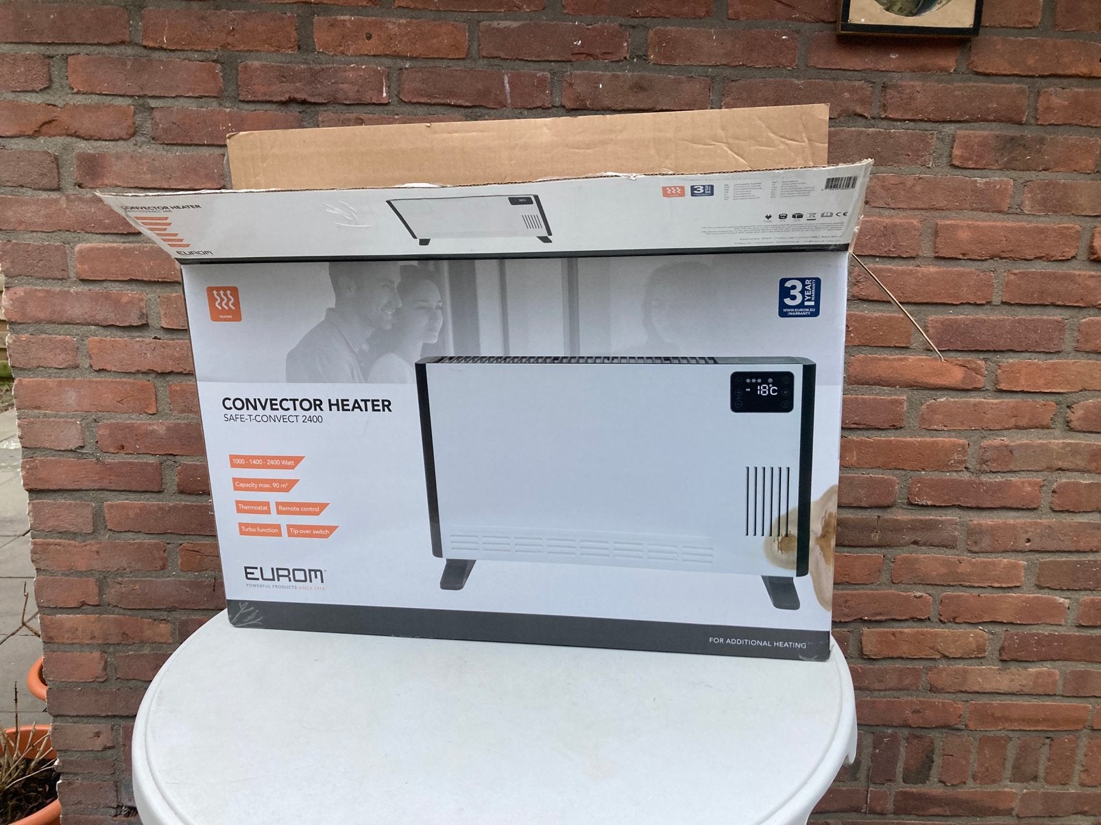 Elektrische kachel EUROM RAD olievrije radiator, Ophalen of Verzenden, Zo goed als nieuw, Elektrisch, Overige soorten