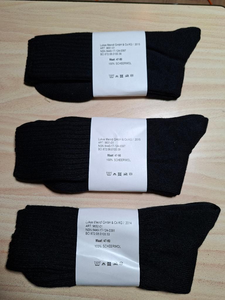 3 Paar Meindl Wandelsokken, maat 47-50, Shoes@meindl.de, Zwart, Nieuw, Overige maten