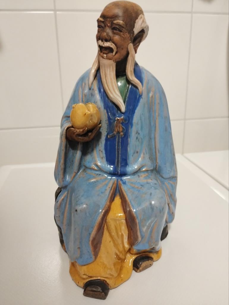 Antiek 19e eeuws Chinees shiwan shekwan Su Wu mudman, Antiek en Kunst, Antiek | Keramiek en Aardewerk, Ophalen of Verzenden